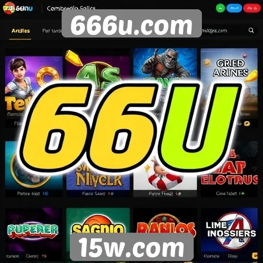 Diversidade de jogos disponíveis no 666u.com