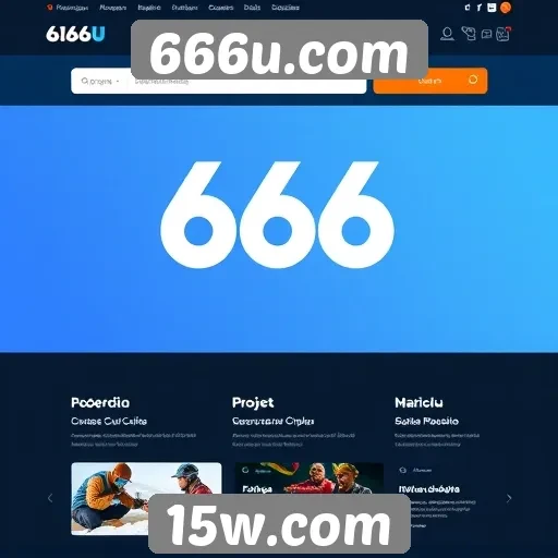 Interface do usuário do site 666u.com é intuitiva